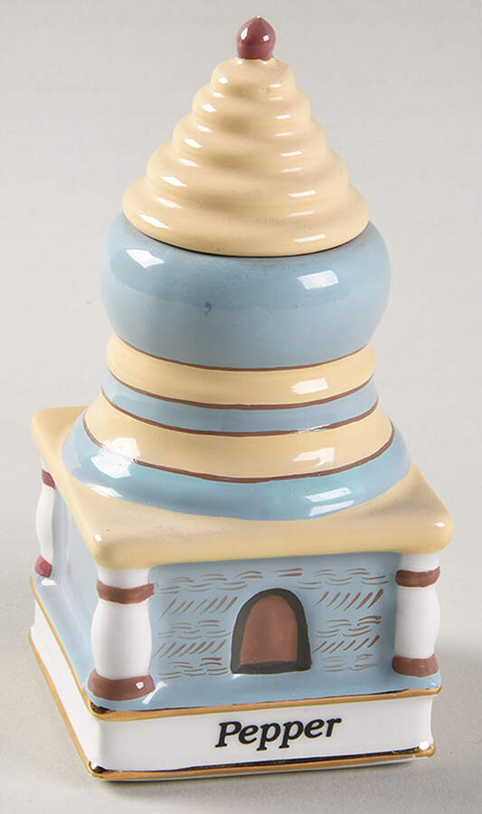 Spices of The World Pepper-Thailand Thai Temple - Spice Jar Set-Ind Jar-Motif 18 by Danbury Mint-1