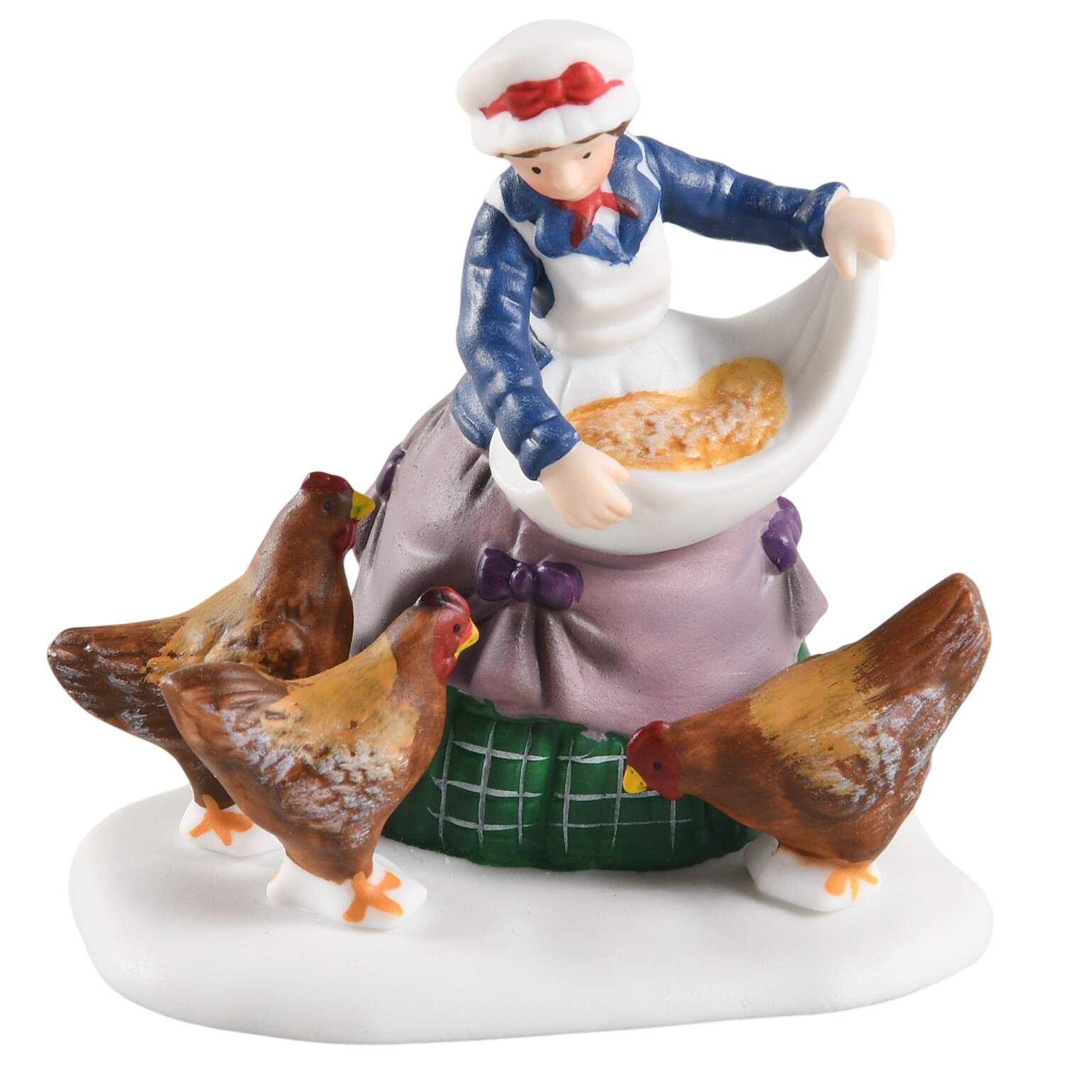 Twelve Days of Dickens Village Lady With Hens - No Box by Department 56-1