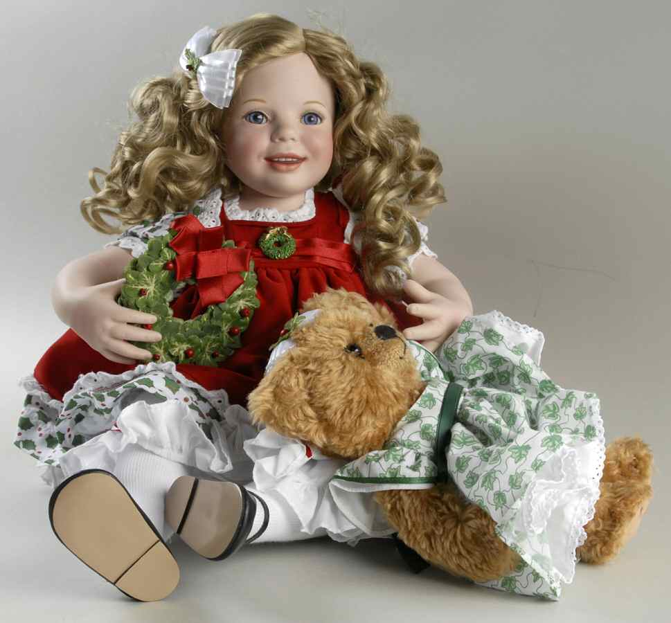 Danbury Mint Dolls Holly & Ivy - Boxed by Danbury Mint-1