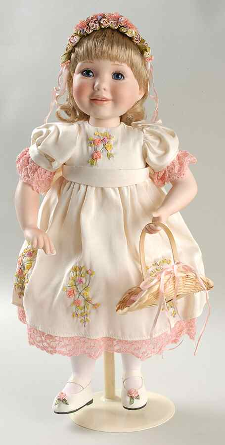 Danbury Mint Dolls Flower Girl By Karen Scott - Boxed by Danbury Mint-1