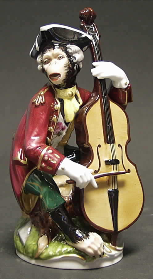 Monkey Orchestra Cellist - No Box by Dresden (German)-1