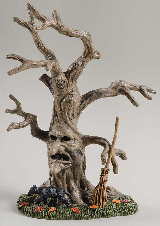 Snow Village Halloween Scary Witch Tree - With Box Bx705 by Department 56-1