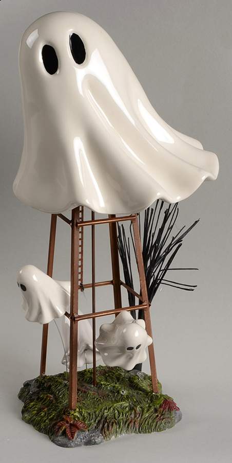 Snow Village Halloween Haunted Water Tower - No Box by Department 56-1