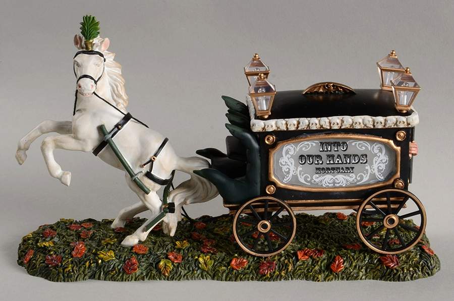 Snow Village Halloween Haunted Hearse - No Box by Department 56-1