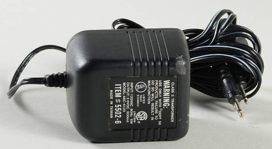 Snow Village Halloween Ac/Dc Adapter-Black - No Box by Department 56-1