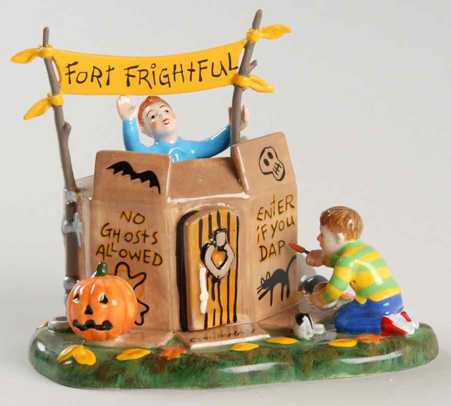 Snow Village Halloween Building Fort Frightful - No Box by Department 56-1