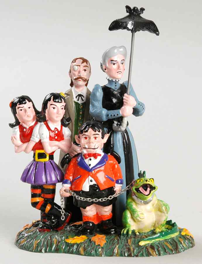 Snow Village Halloween A Grimsly Family - No Box by Department 56-1