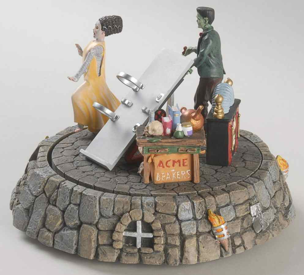 Snow Village Halloween Runaway Monster & Bride - Boxed by Department 56-1