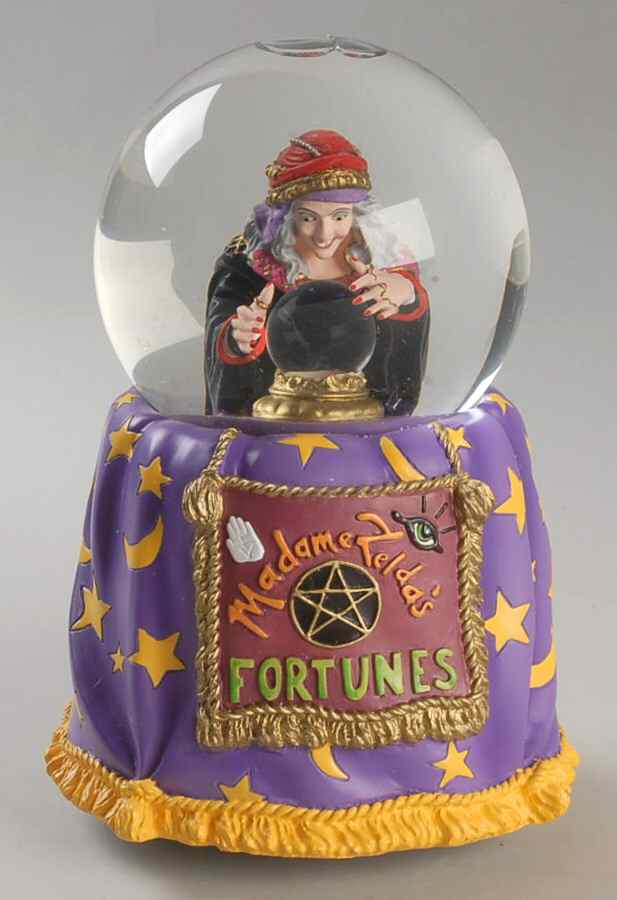 Village Musical Snowglobes Magic Fortune - Halloween - No Box by Department 56-1