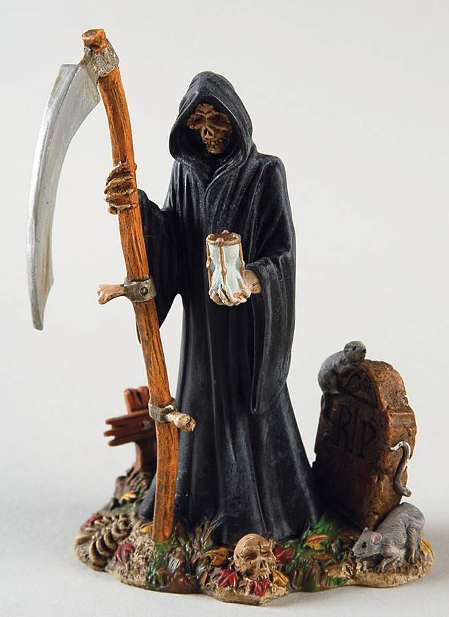 Snow Village Halloween The Grim Reaper - No Box by Department 56-1