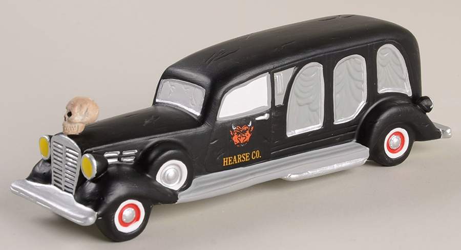 Snow Village Halloween Sell Your Soul Hearse - No Box by Department 56-1