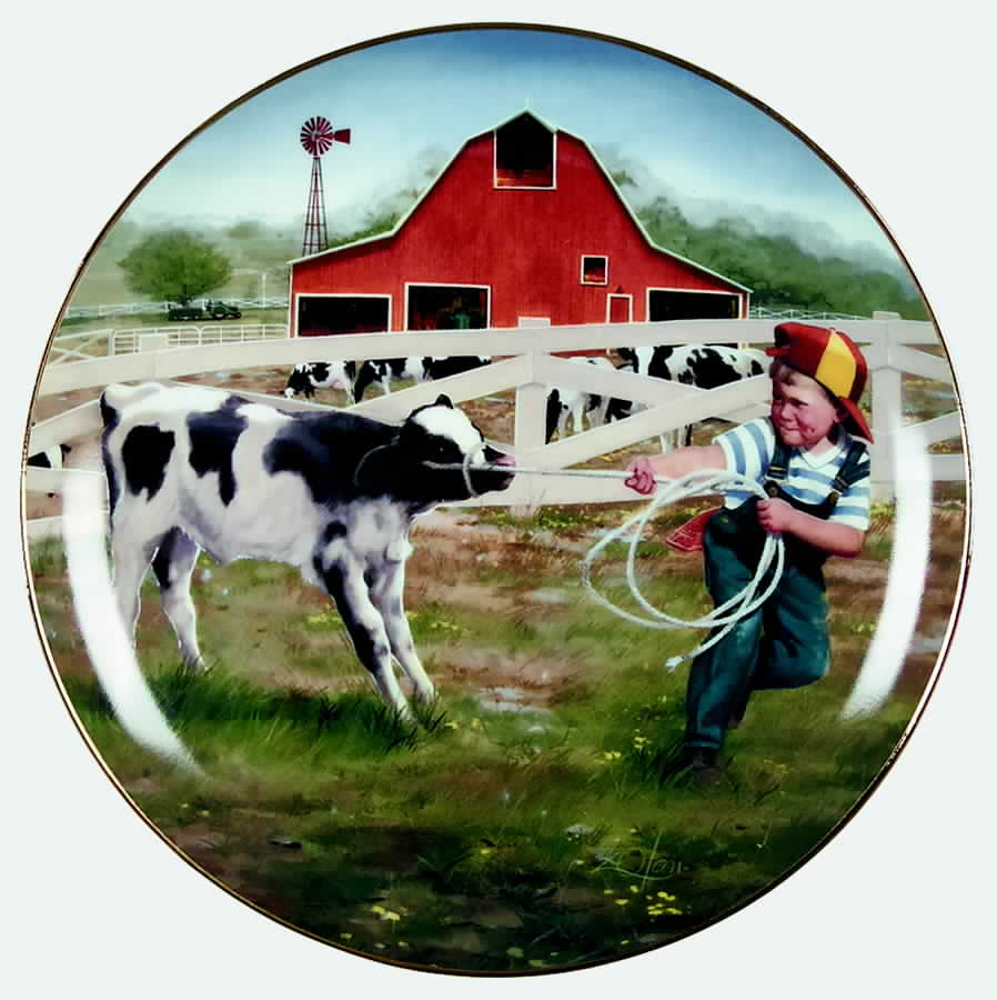 Little Farmhands Tug O War - No Box by Danbury Mint-1