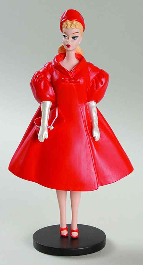 Classic Barbie Figurine Collection Red Flare Barbie - Boxed by Danbury Mint-1