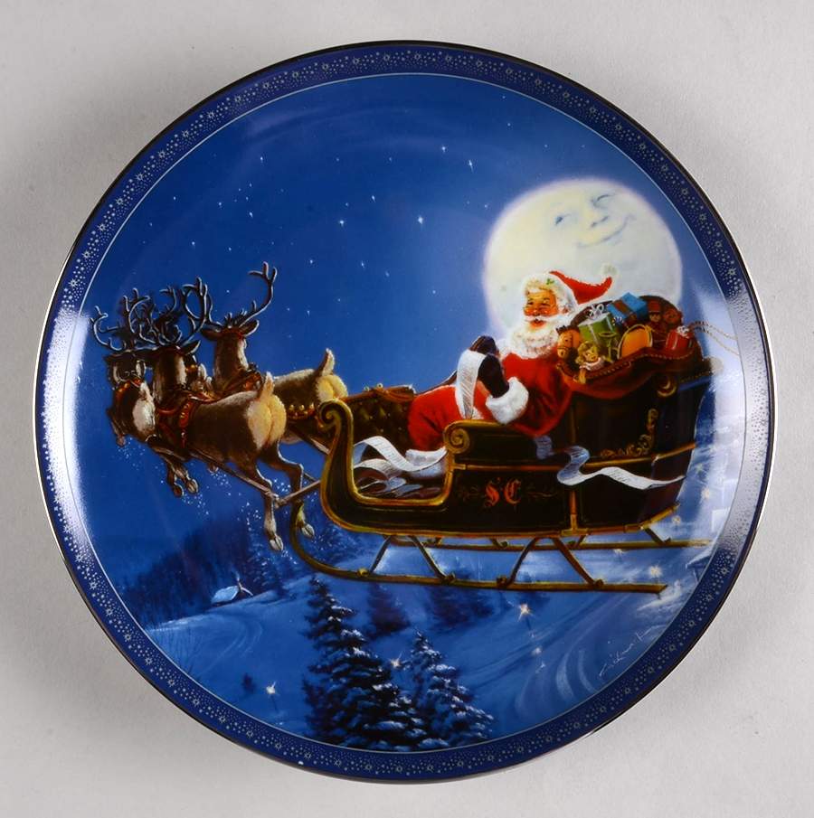 Danbury Mint Single Release Plates Checking His List By George Kovach - No Box by Danbury Mint-1