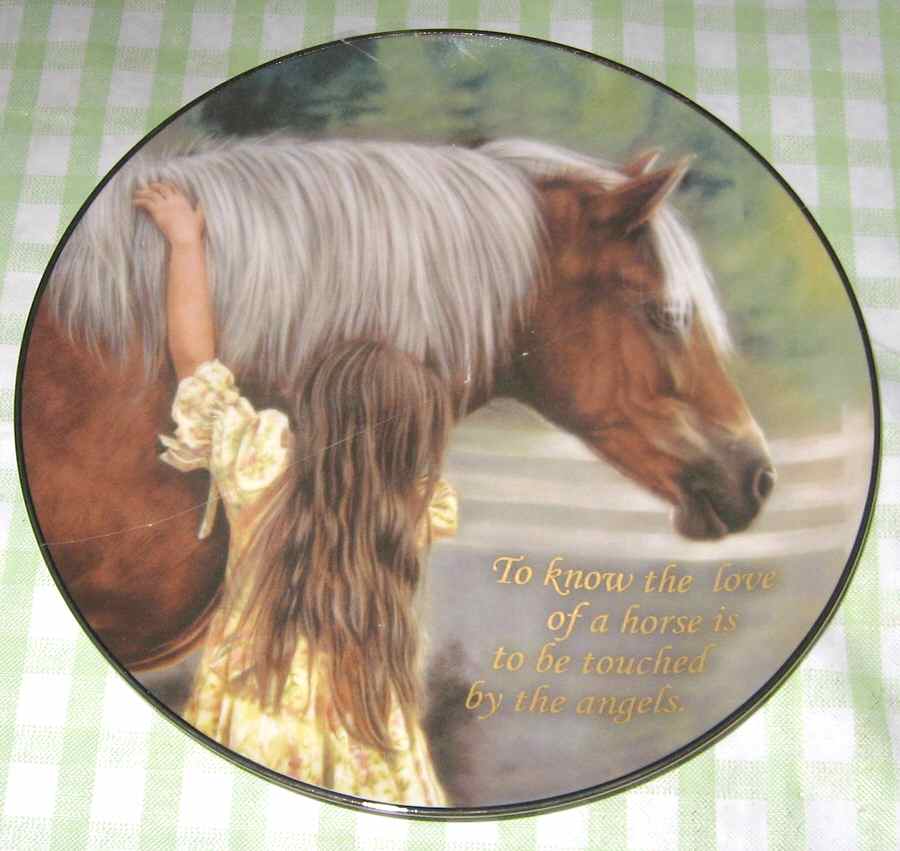 Danbury Mint Single Release Plates An Angel's Touch - No Box by Danbury Mint-1