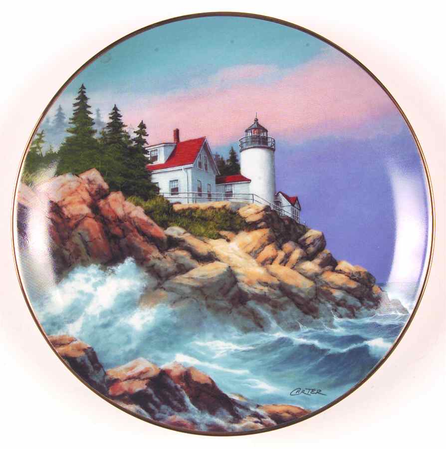 Lighthouses of America Bass Harbor Head - No Box by Danbury Mint-1