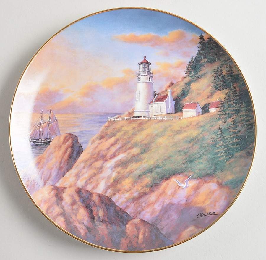 Lighthouses of America Heceta Head Lighthouse - No Box by Danbury Mint-1