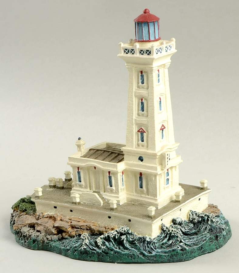 Historic International Lighthouses Point Abino,Eastern Lake Erie, Canada - No Box by Danbury Mint-1
