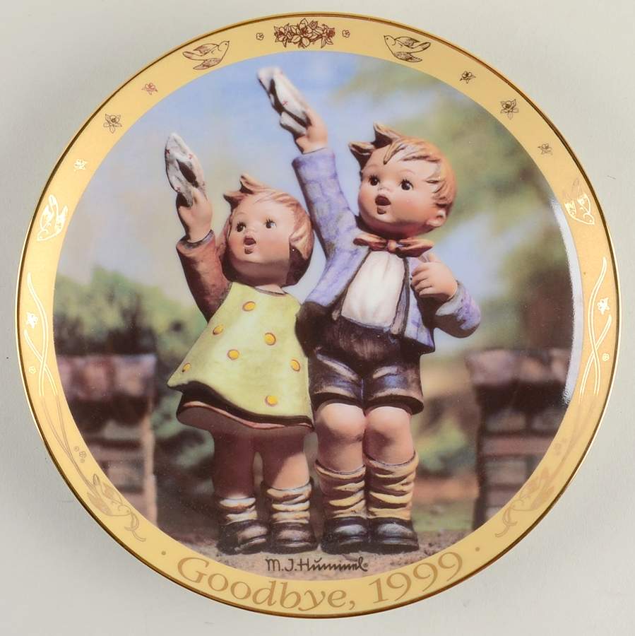 Millennium Plate Collection Auf Wiedersehen - No Box by Danbury Mint-1