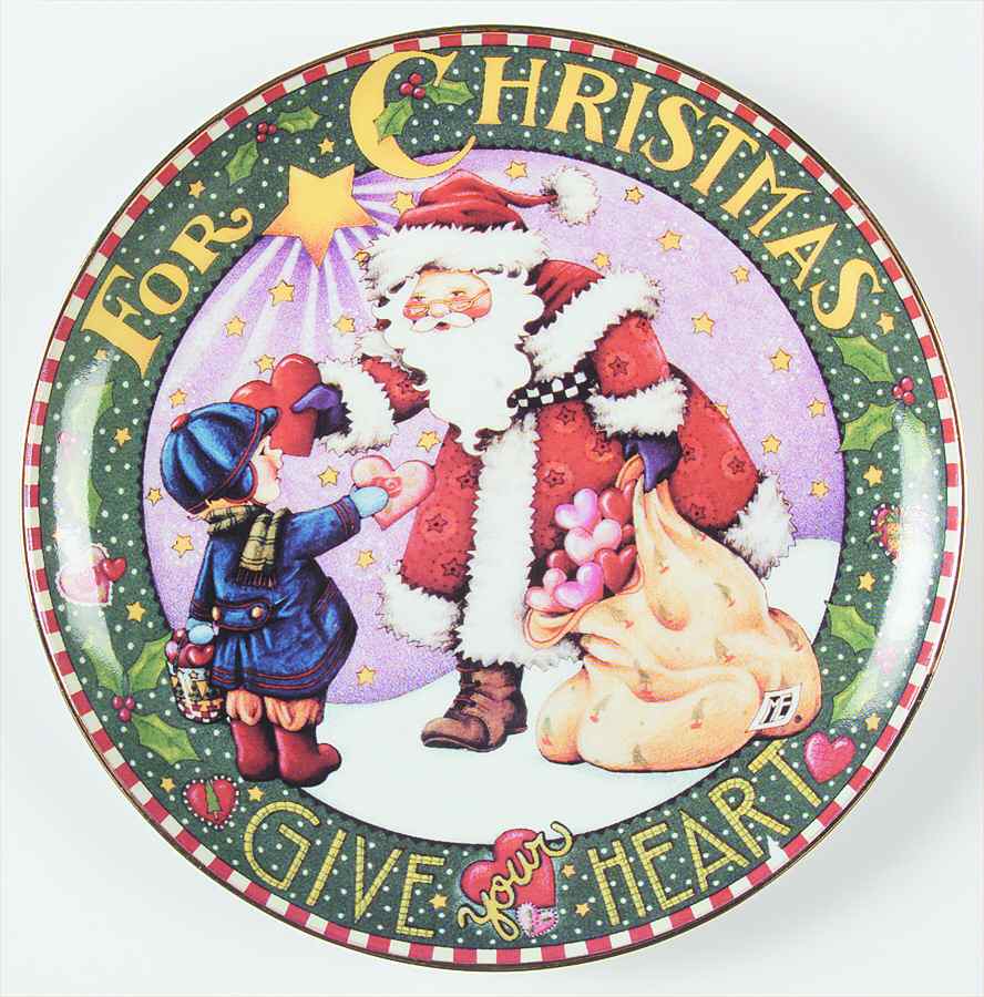 A Mary Engelbreit Christmas Give Your Heart - No Box by Danbury Mint-1