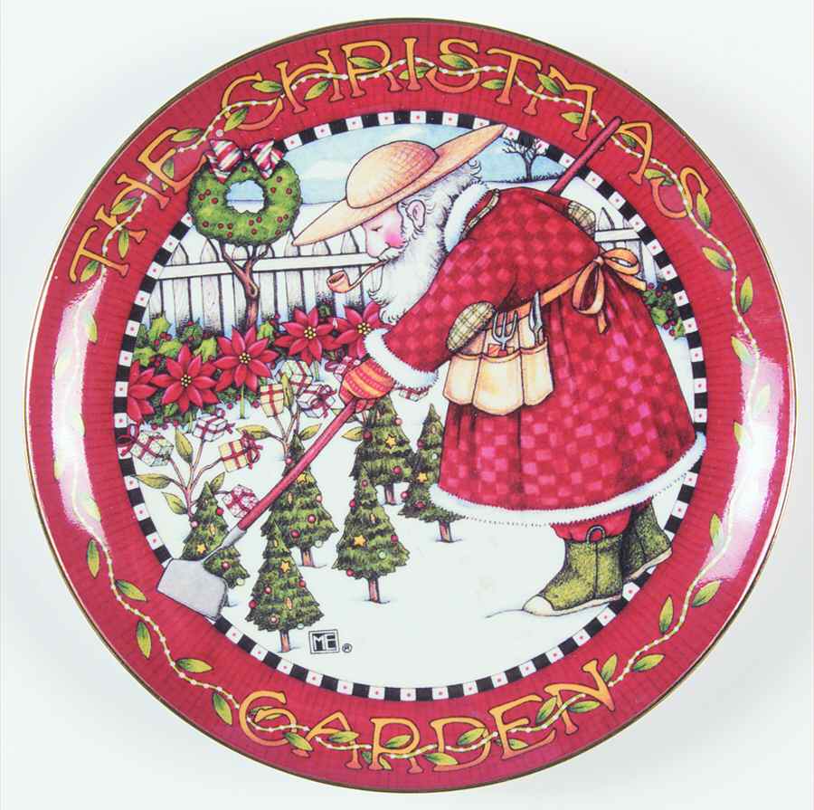 A Mary Engelbreit Christmas The Christmas Garden - No Box by Danbury Mint-1