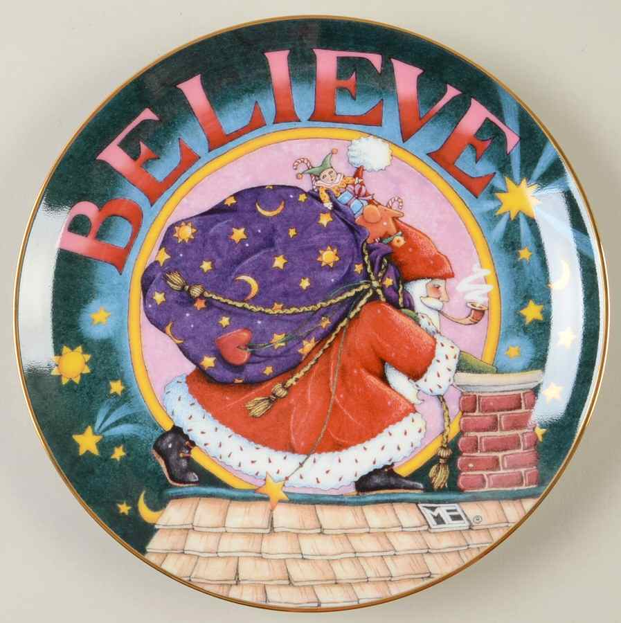 A Mary Engelbreit Christmas Believe - No Box by Danbury Mint-1