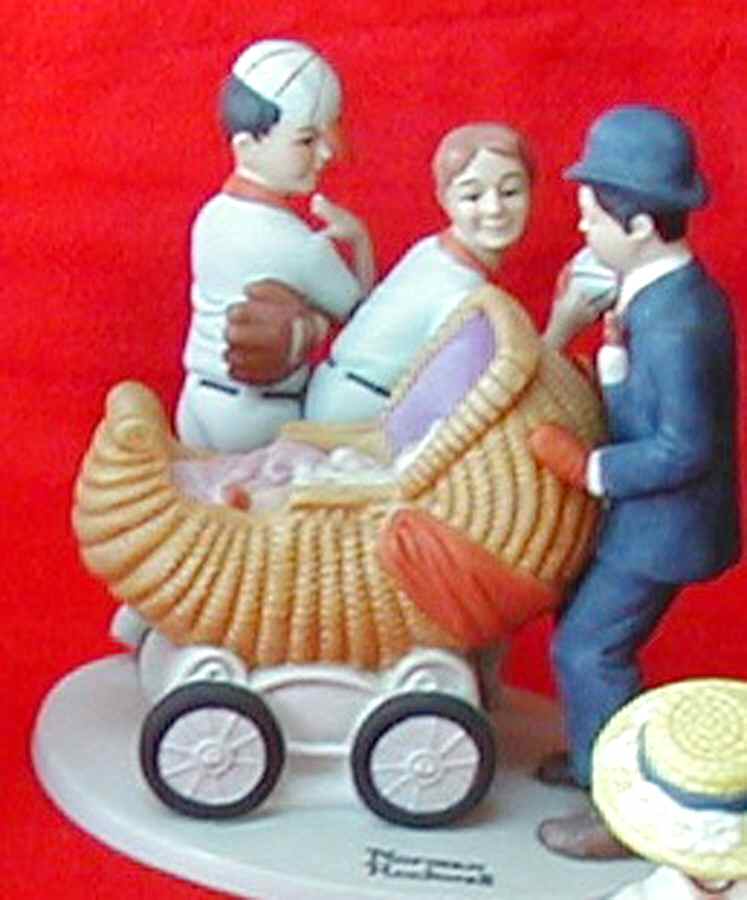 Norman Rockwell Figurines Series 2 Baby Sitter - No Box by Danbury Mint-1