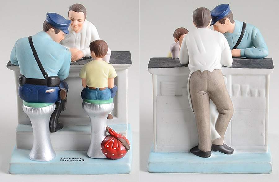 Norman Rockwell Figurines Series 2 The Runaway - No Box by Danbury Mint-1
