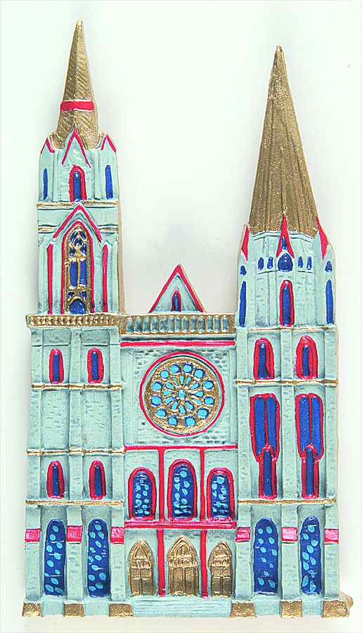Cathedrals of the World Chartres Cathedral - No Box by Danbury Mint-1