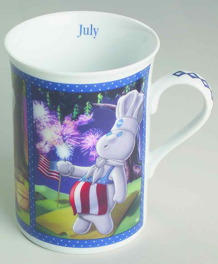 Pillsbury Doughboy Mugs of the Year July-Independence Day Picnic  - No Box by Danbury Mint-1