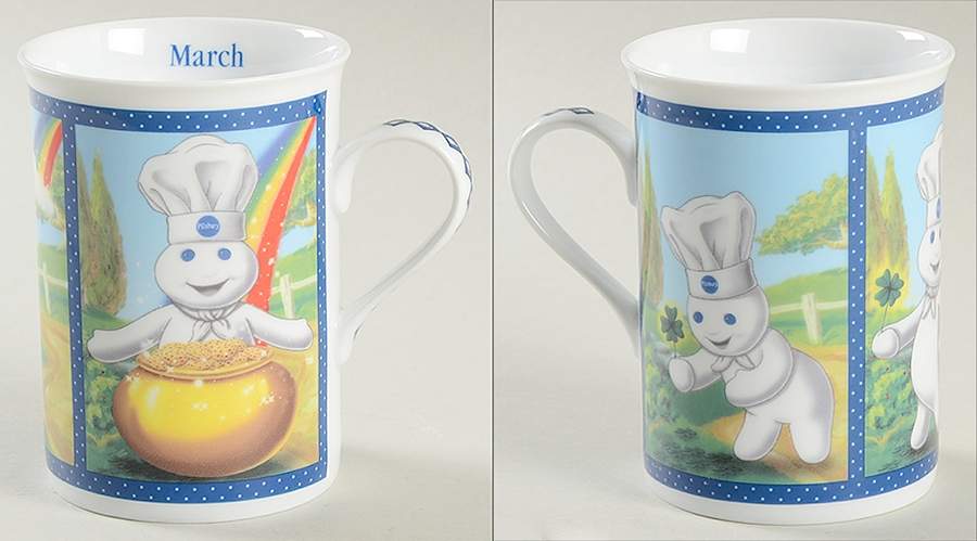 Pillsbury Doughboy Mugs of the Year March-St Patrick's Day Wish - No Box by Danbury Mint-1