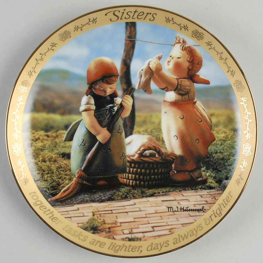 M.I. Hummel Sisters Together, Days Are Always Brighter - No Box by Danbury Mint-1