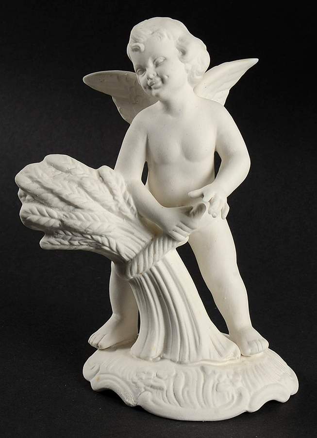Four Seasons Cherubs Autumn-Wheat - No Box by Dresden (German)-1