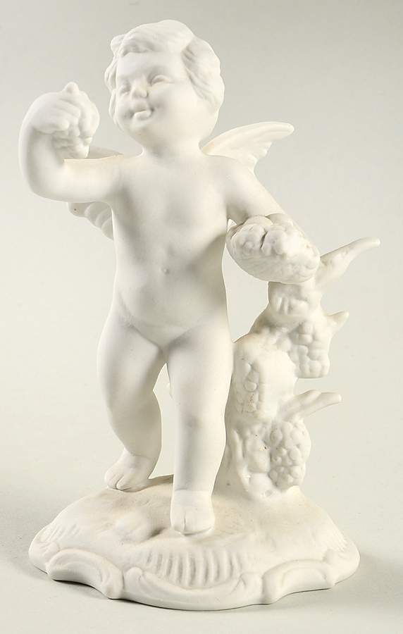 Four Seasons Cherubs Summer-Grapes - No Box by Dresden (German)-1