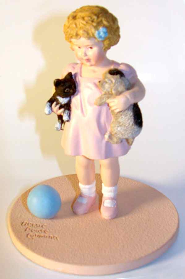 Bessie Pease Gutmann Friendly Enemies - Boxed by Danbury Mint-1
