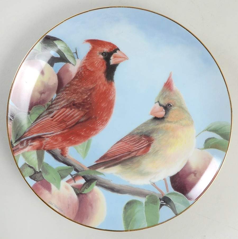 Cardinals for All Seasons Autumn Bounty - No Box by Danbury Mint-1