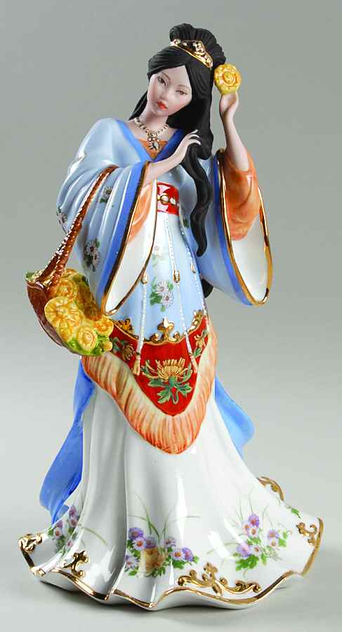 Maidens of the Imperial Gardens Chrysanthemum Princess - No Box by Danbury Mint-1