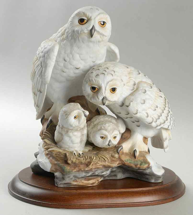 Katsumi Ito Birds Snowy Owls - No Box by Danbury Mint-1
