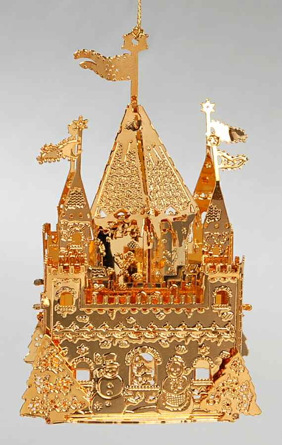 2000 Gold Christmas Ornament Collection Winter Palace - No Box by Danbury Mint-1