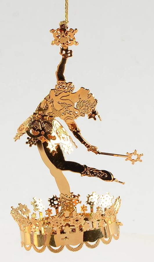 1997 Gold Christmas Ornament Collection Ice Princess - Boxed by Danbury Mint-1