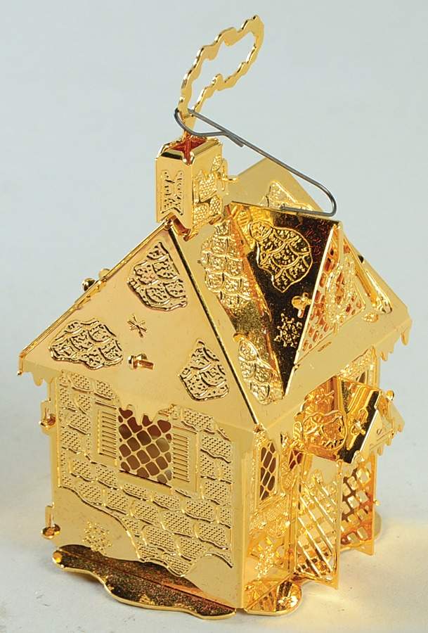 1995 Gold Christmas Ornament Collection Yuletide Home - No Box by Danbury Mint-1
