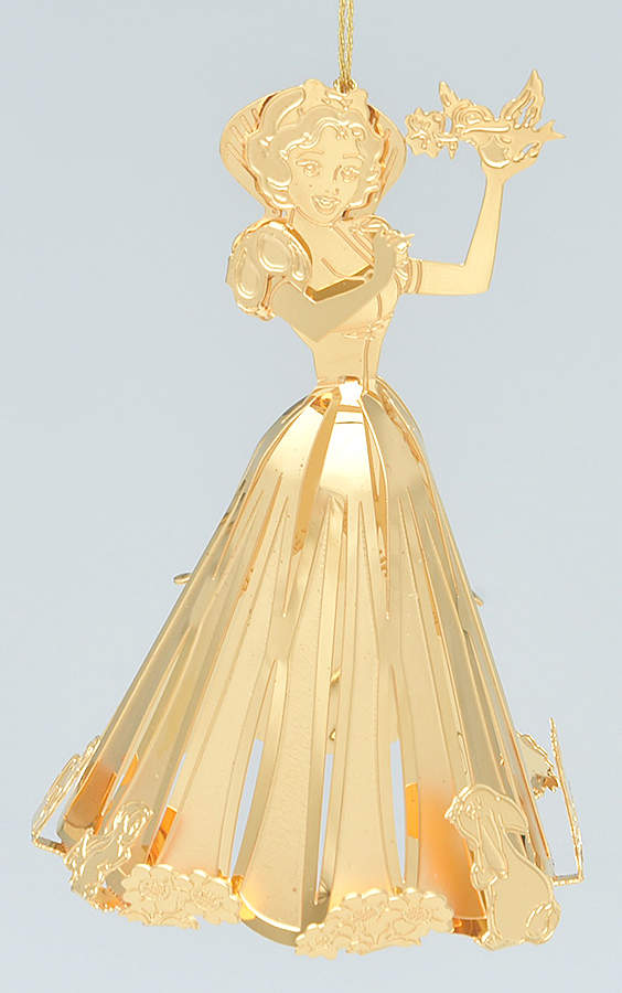 Disney Gold Ornaments Snow White - No Box by Danbury Mint-1