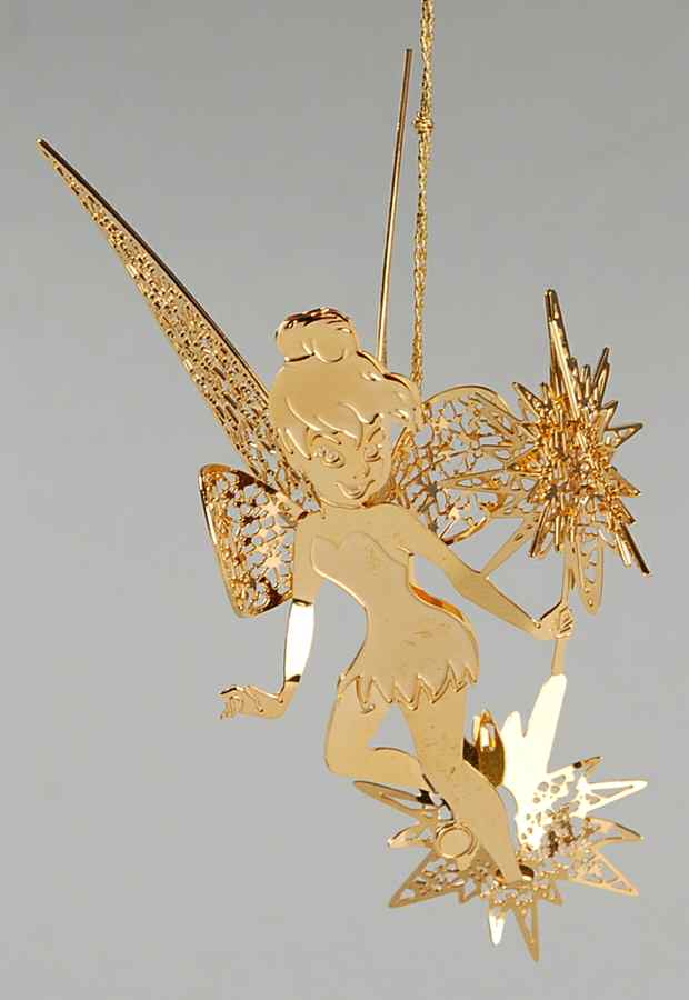 Disney Gold Ornaments Tinker Bell - No Box by Danbury Mint-1