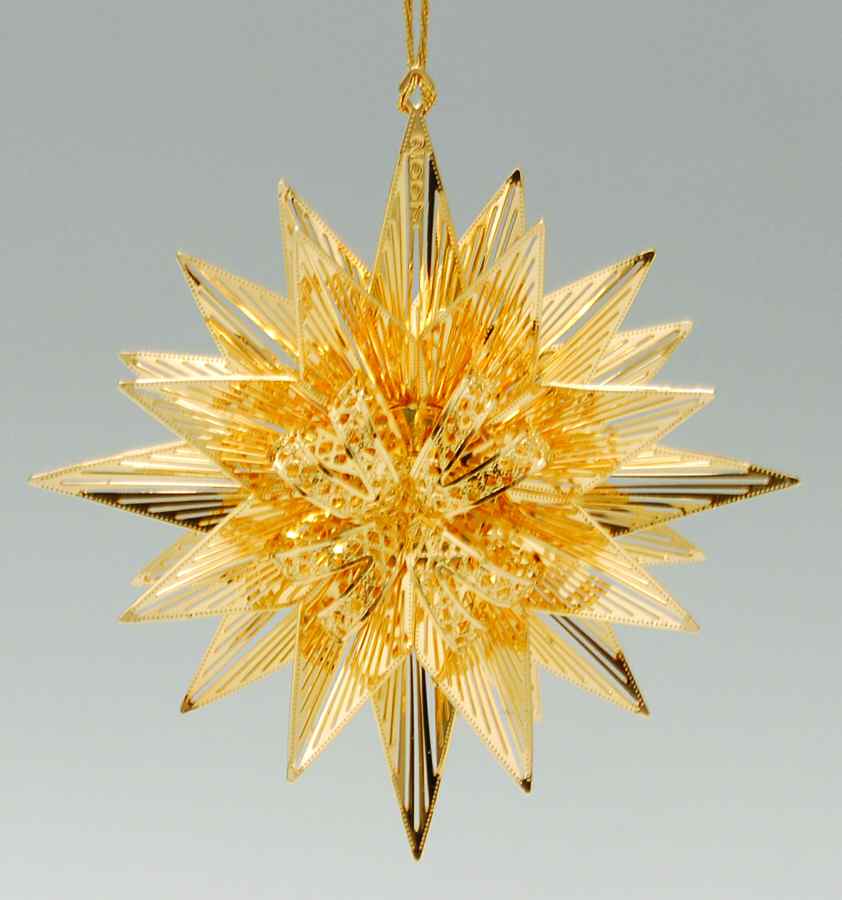 Annual Gold Christmas Ornaments Star Bright - Boxed by Danbury Mint-1
