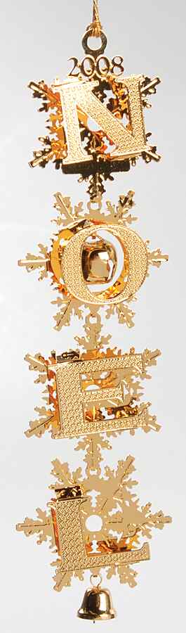 Annual Gold Christmas Ornaments Noel - Boxed by Danbury Mint-1