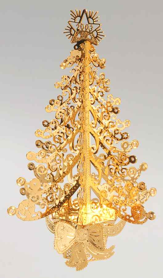 Annual Gold Christmas Ornaments Christmas Tree - No Box by Danbury Mint-1