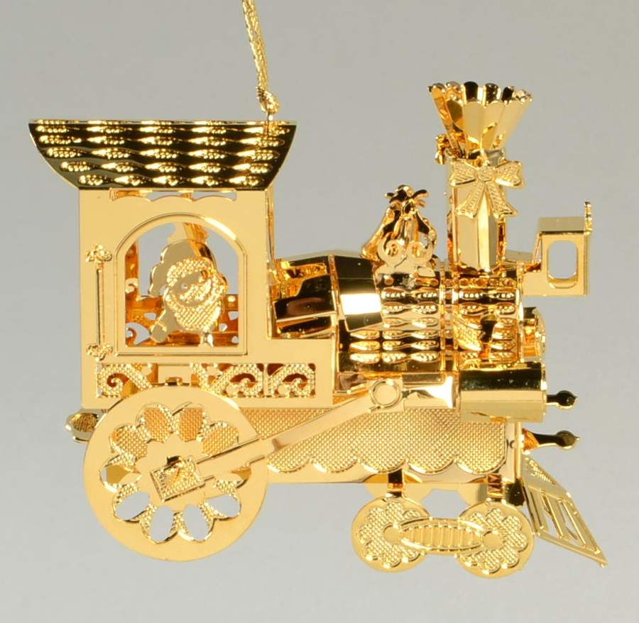 Annual Gold Christmas Ornaments Santa Claus - No Box by Danbury Mint-1