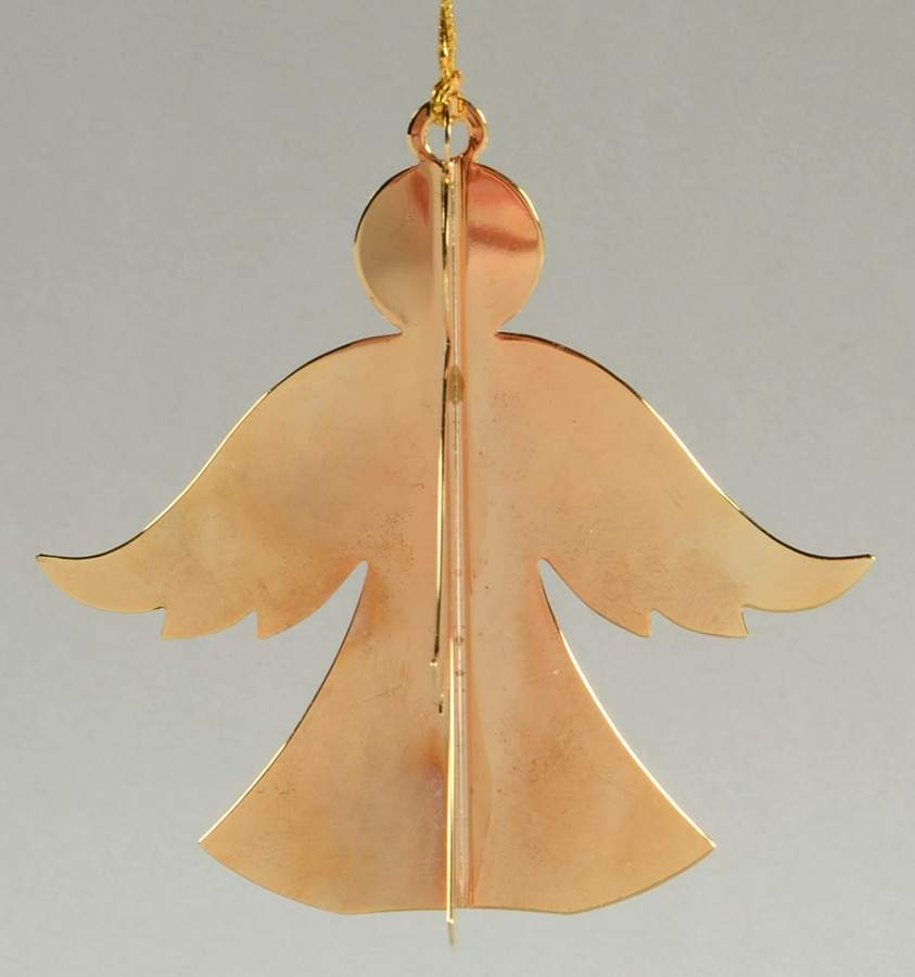 Annual Gold Christmas Ornaments Angel - No Box by Danbury Mint-1