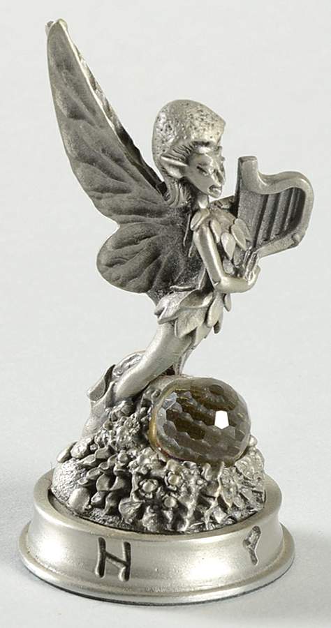 Fantasy of the Crystal Chess Set Cerenoth The Elf - Pawn2-White Chess Piece by Danbury Mint-1