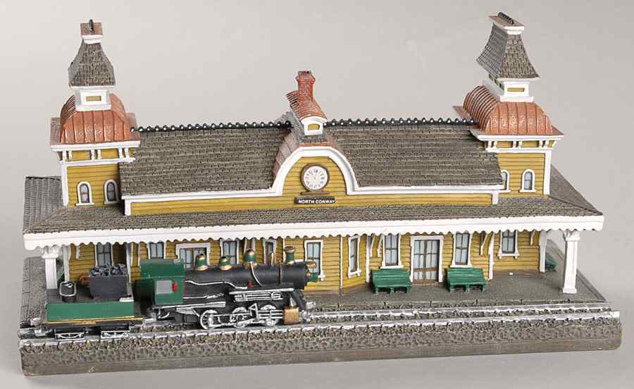 Americas Historic Railroad Stations North Conway Railroad Station - Boxed by Danbury Mint-1